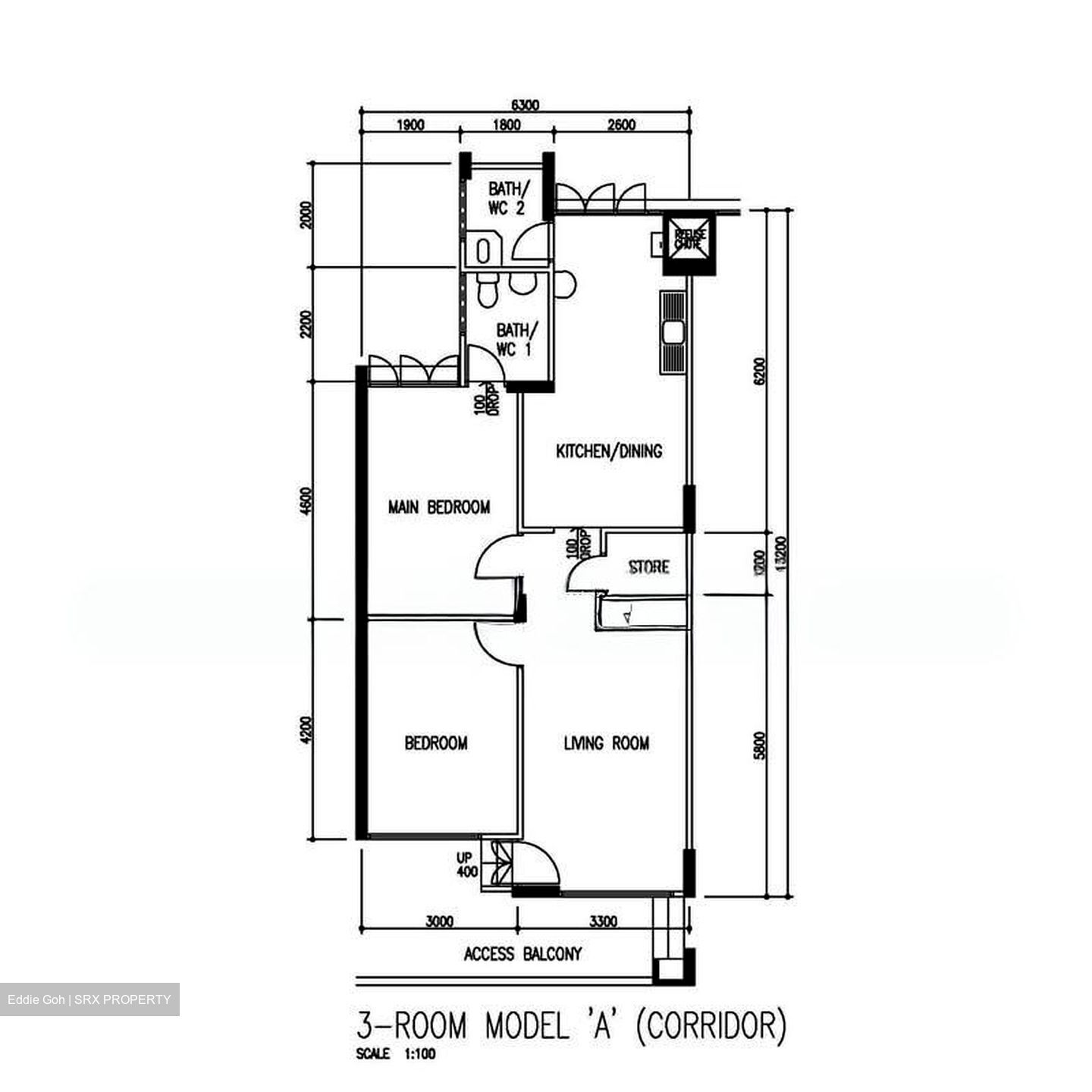 Blk 109 BUKIT PURMEI VILLE (Bukit Merah), HDB 3 Rooms #549238621